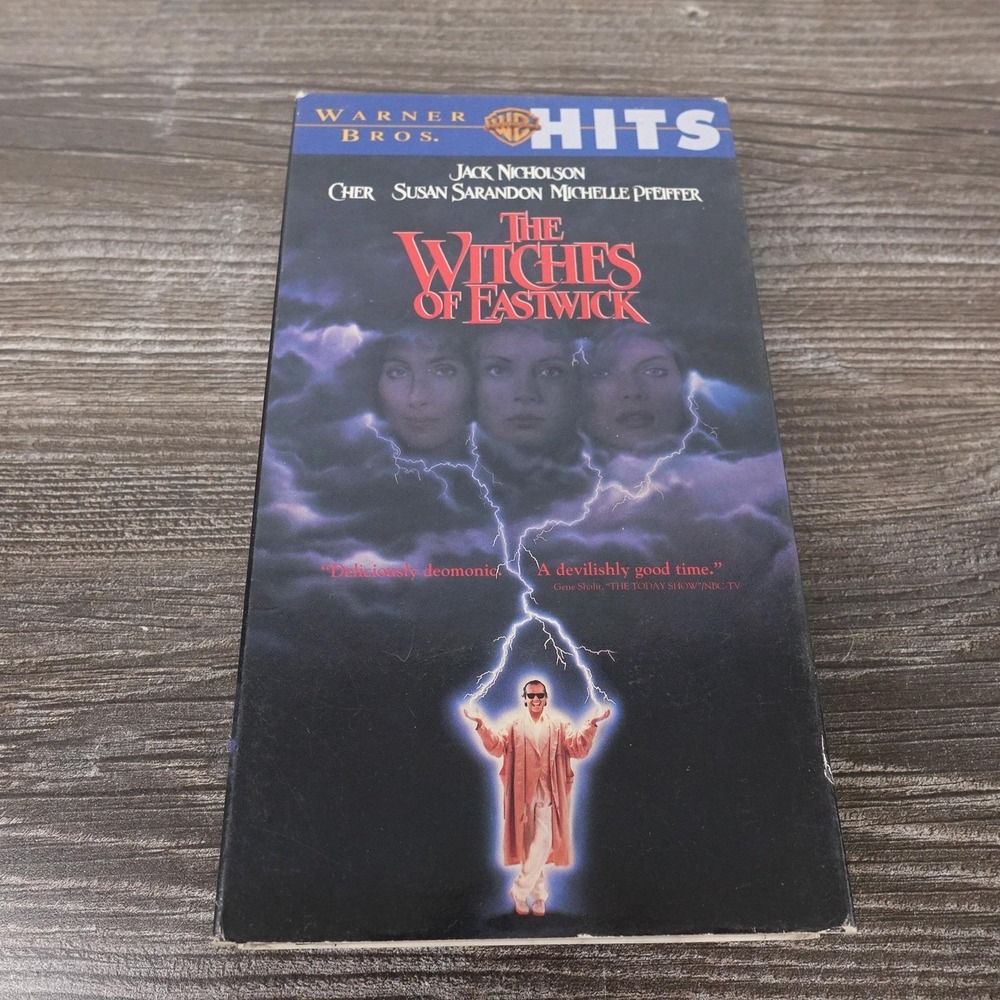 Vintage The Witches Of Eastwick VHS Tape Warner Home Video Color Jack Nicholson